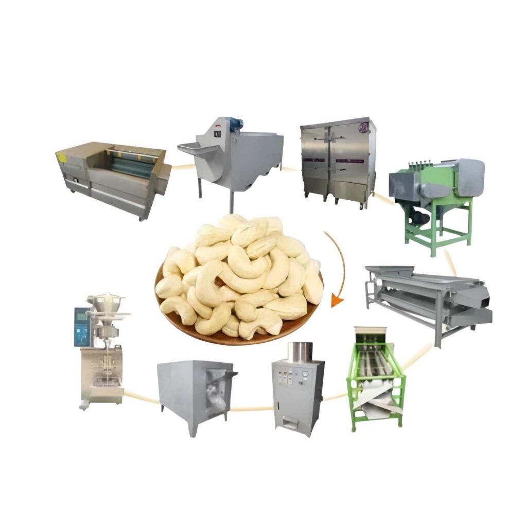 Cashew processing plant machinery