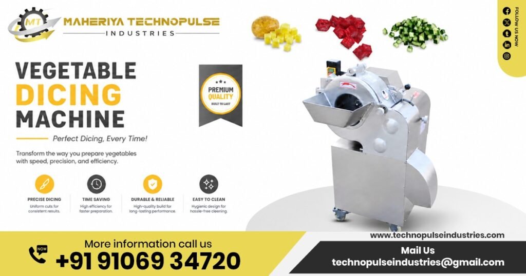 WPS-200 dicing and cubing machine for precise vegetable cutting