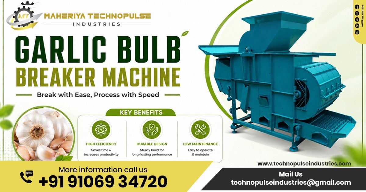 Garlic Bulb Breaking Machine In Madhya Pradesh by Maheriya Technopulse Industries