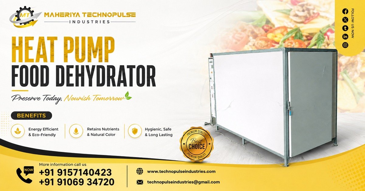 High-Performance Heat Pump Food Dehydrator In Gujarat