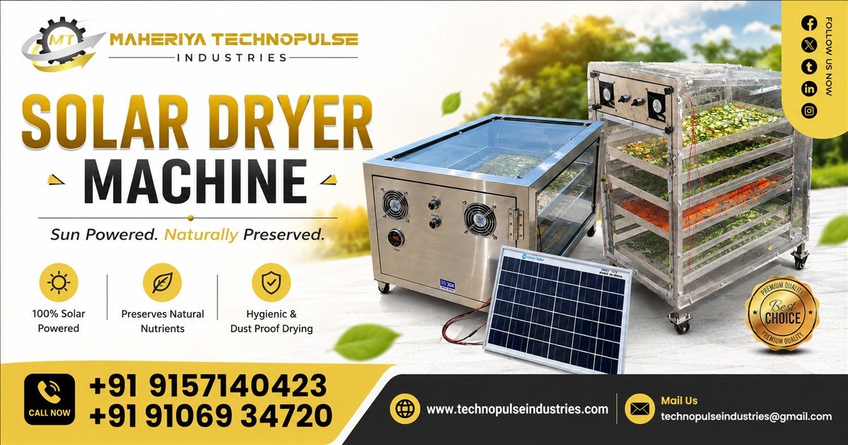 Solar Dryer Machine Supplier in Assam | Technopulse Industries