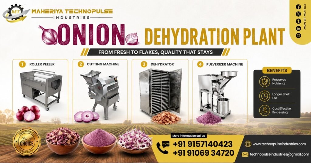 Onion Dehydration Plant Supplier In Maharashtra
