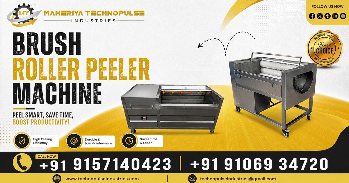 Brush Roller Peeler Machine for Food Processing