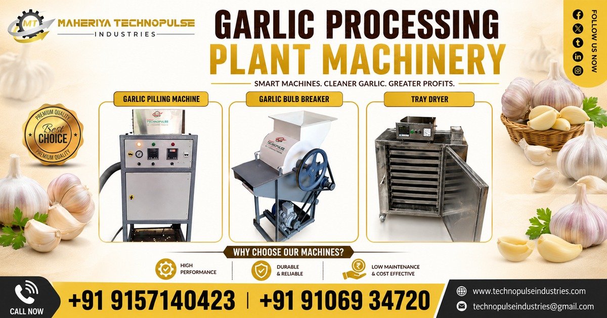 Garlic Processing Machine Supplier In Rajasthan