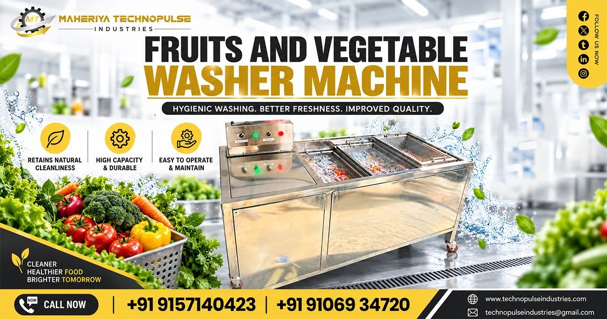 Fruit And Vegetable Washing Machine Supplier In Karnataka