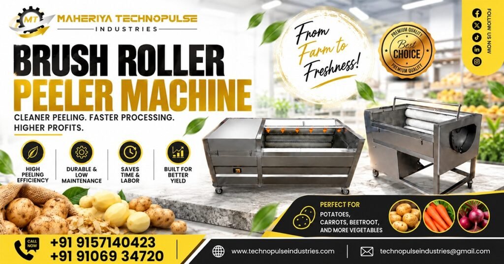 Brush Roller Peeler Machine Supplier In West Bengal