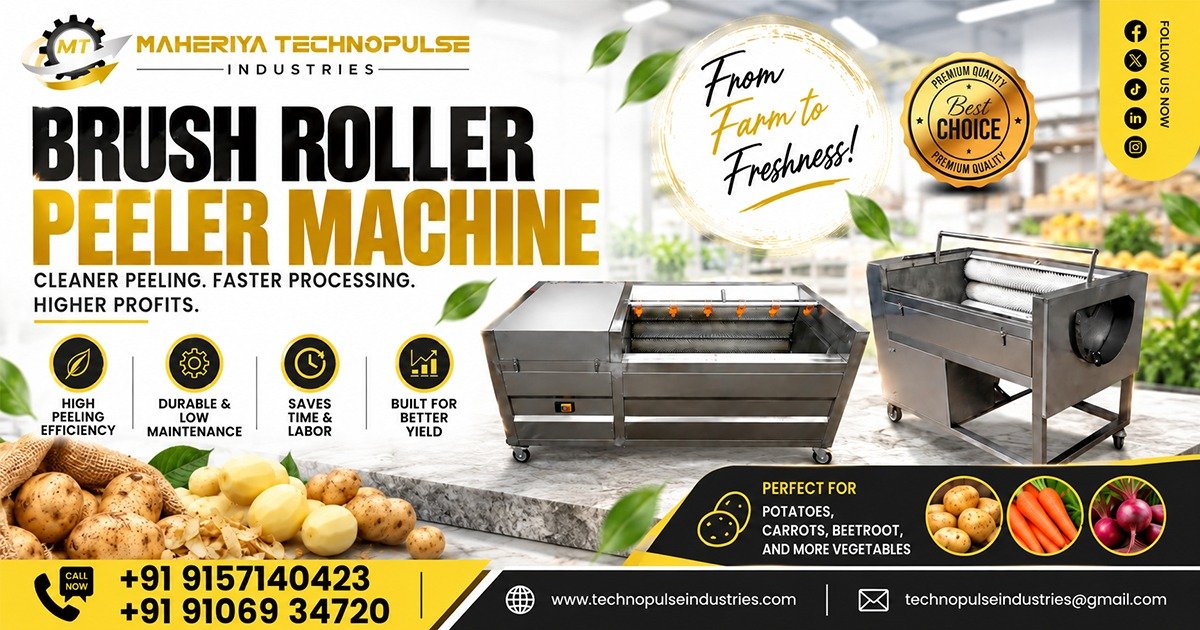 Brush Roller Peeler Machine Supplier In West Bengal